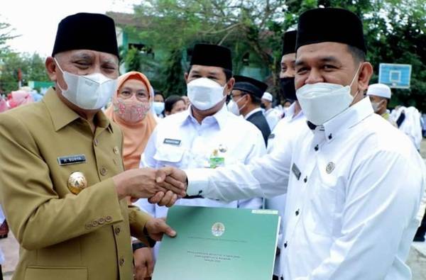 Bupati Pimpin Upacara Hari Amal Bakti ke 76 Tingkat Kabupaten Asahan
