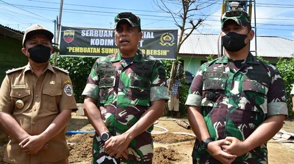 50 Unit Sumur Bor akan Dibangun di Wilayah Kodim 0211/TT
