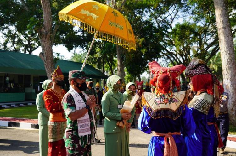 Pangdam I/BB Pimpin Upacara Penyambutan Prajurit Yonif 131/BS