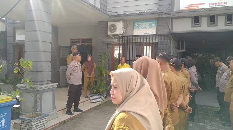 Polsek percut sei tuan dan  Pemdes  Sambirejo timur Apel Bersama