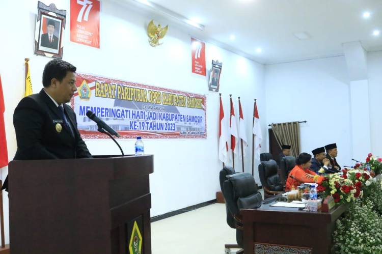 Perayaan HUT Samosir ke 19, Bupati Vandiko Ucapkan Terimakasih Dan Penghargaan Setinggi-Tingginya Kepada Masyarakat