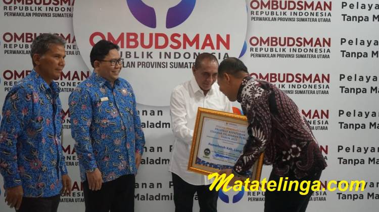 Langkat  Peringkat ke-5 Hasil Penilaian Penyelenggaraan Pelayanan Publik dari Ombudsman RI