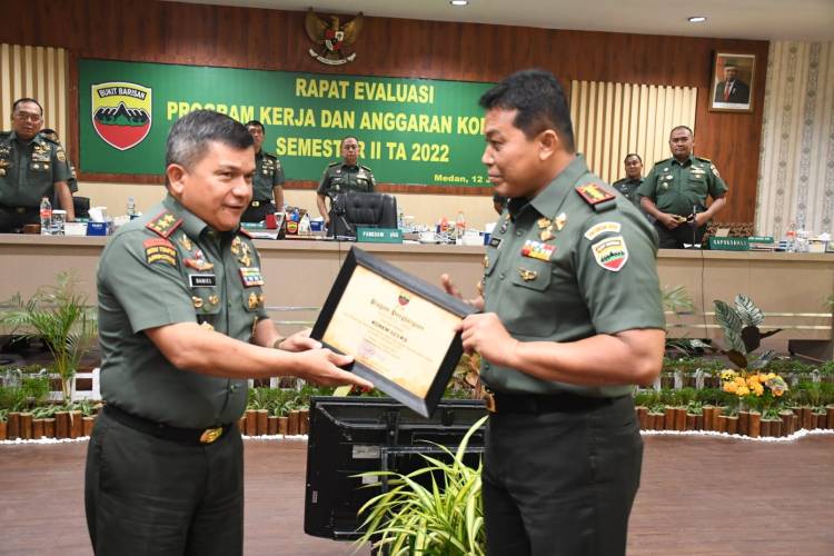 Korem 023/KS Raih Dua Penghargaan Satker Terbaik Kodam I/BB