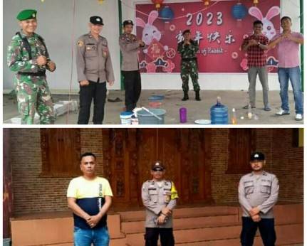 Jelang Perayaan Imlek, Polsek Bilah Hulu dan Merbau Gelar Patroli Ke Rumah Ibadah&nbsp;
