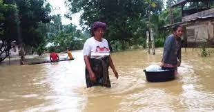 Hujan DDeras Serta Angin Kencang, Delapan Kecamatan Terendam Banjir