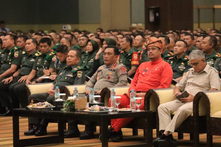 Kapolda Sumut Hadiri Pengarahan Menhan RI Kepada Bhabinsa Kodam I/BB