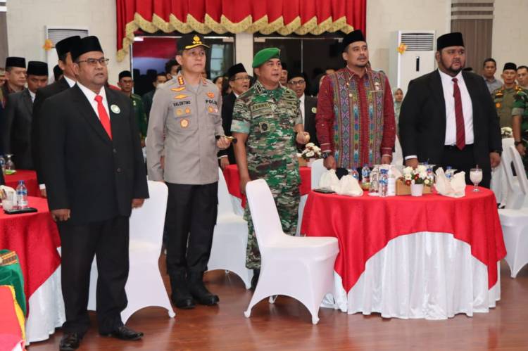 Kapolrestabes Medan Pimpin Anev Operasional Tahun 2023 di Mako Sat Brimob Polda Sumut