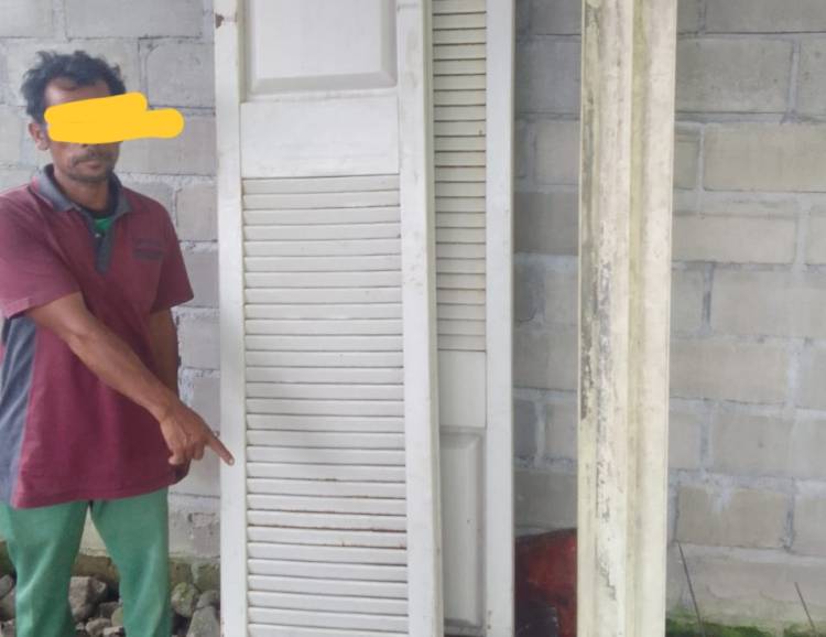 Reskrim Polsekta Berastagi Amankan  Pencuri Besi