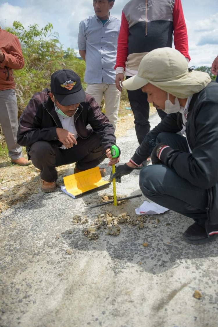 Pemkab Humbahas Klarifikasi Soal Pekerjaan Lapen Desa Bonan Dolok II Sijamapolang