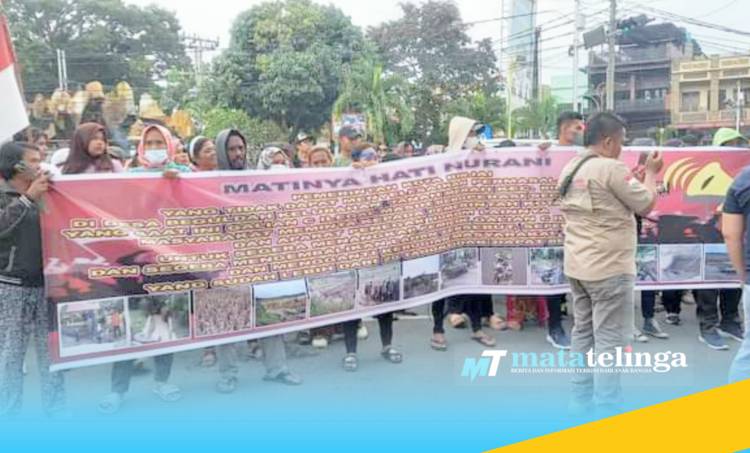 Masa Tuntut Pemerintah dan Polisi Tuntaskan Polemik Beguldah
