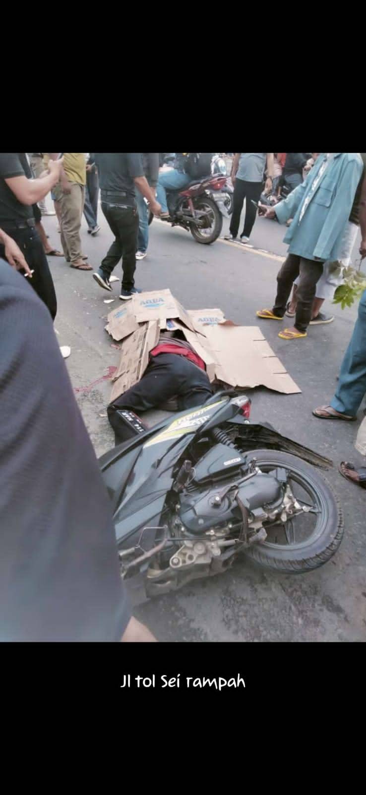 Ketua LSM KPK Sergai Tewas Terlindas Truk