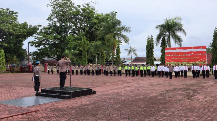 Kapolres Nias Pimpin Apel Pagi Minggu ke - 4 Akhir Bulan Januari 2023, Ini Arahannya Kepada Personil