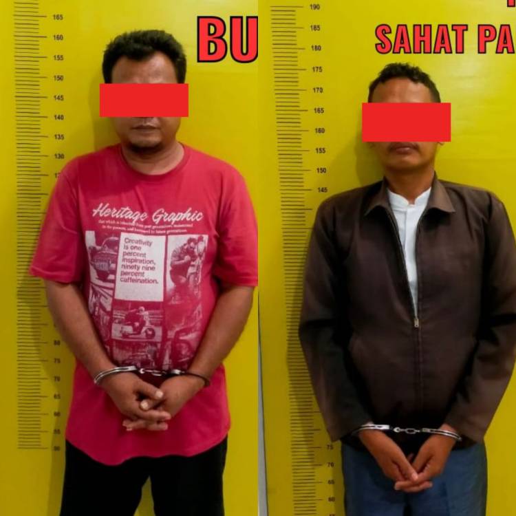 Dua Pembuat Ratusan Lembar Uang Palsu Dibui Polres Labusel
