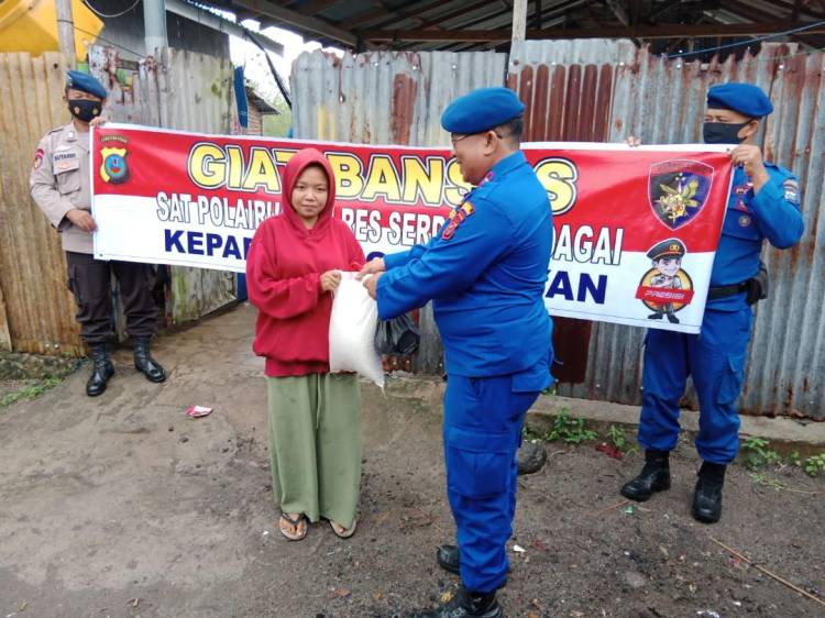 Polres Sergai Terus Bantu Masyarakat Kurang Mampu