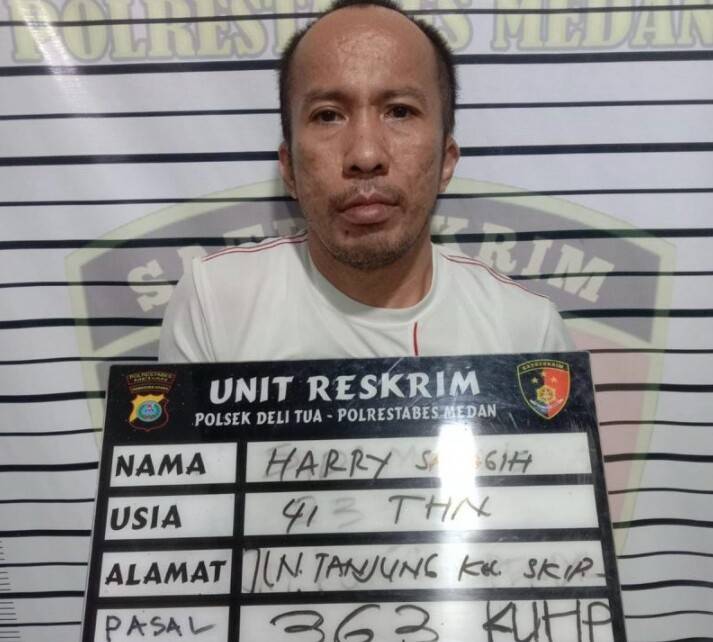 Polsek Delitua Ringkus Pembobol Rumah Kos