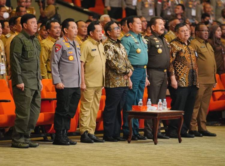 Irjen Pol A.Rachmad Wibowo dan Forkompimda Sumsel Hadiri Rakornas Forkompimda Se-indonesia