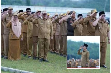 Apel Gabungan Awal Tahun, Bupati Edimin : Memicu Spirit ASN Labuhanbatu Selatan Meningkatkan Kinerja