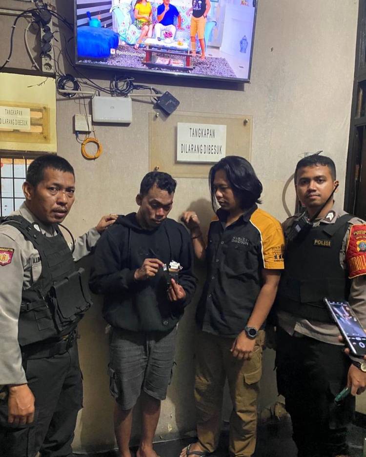 Patroli Polrestabes Medan Ringkus Pengendara Miliki Sabu