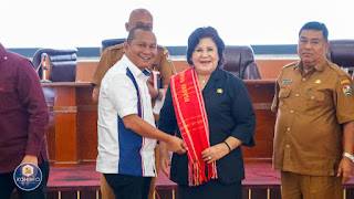 Kunker Wakil Ketua DPRDSU Rahmansyah Sibarani Disambut Bupati Karo