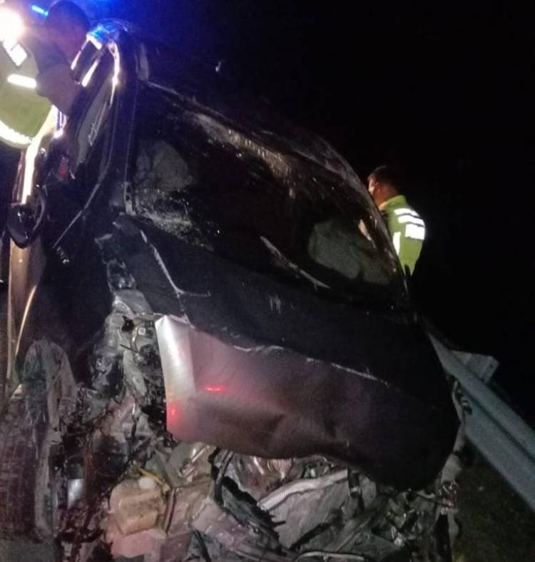 Laka Tunggal di Tol Medan-Tebingtinggi