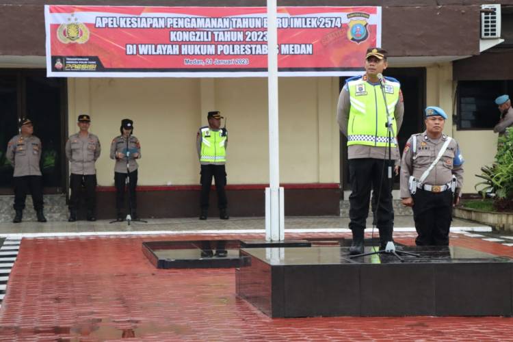 Pengamanan Tahun Baru Imlek 2574, Polrestabes Medan Turunkan 624 Personel