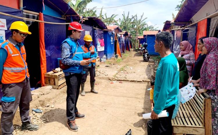 PLN Alirkan Penyambungan Listrik Sementara di Huntara Untuk Pemulihan Pascagempa Cianjur
