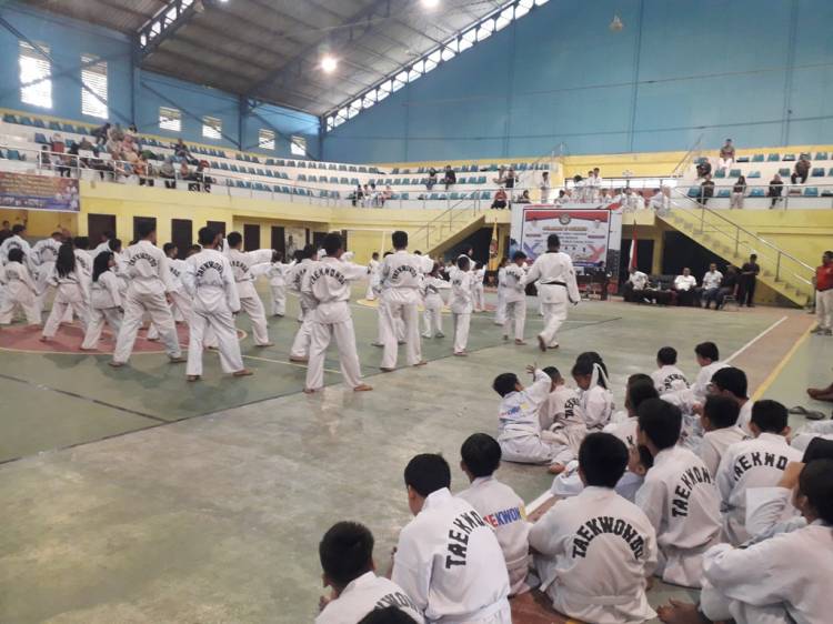 213 Taekwondoin Ikuti UKT Guep Pengkot TI Tebing Tinggi