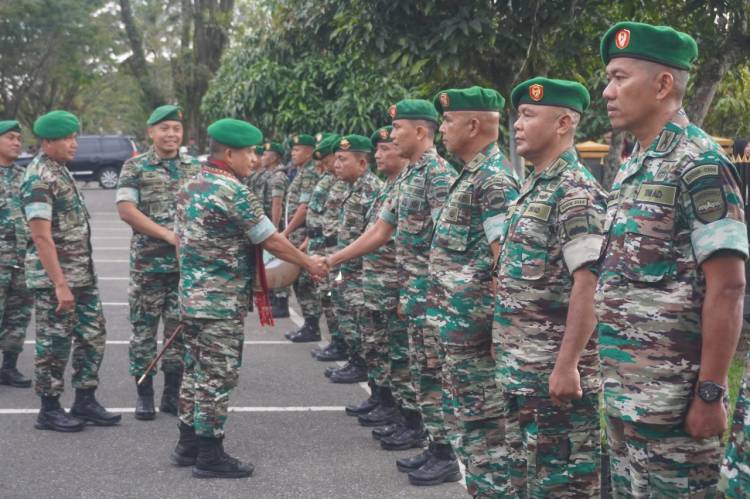 Cek Kesiapan Satuan di Wilayah Korem 032/Wbr, Pangdam I/BB Kunjungi Kodim 0304/Agam