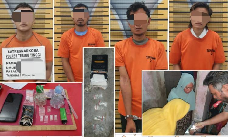 3 Pria dan 1 Wanita Kepegok Pesta Narkoba