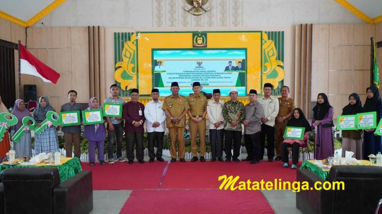 Ikut Pendistribusian Triwulan 1 Baznas Langkat, Syah Afandin Zakatkan Rp 50 Juta