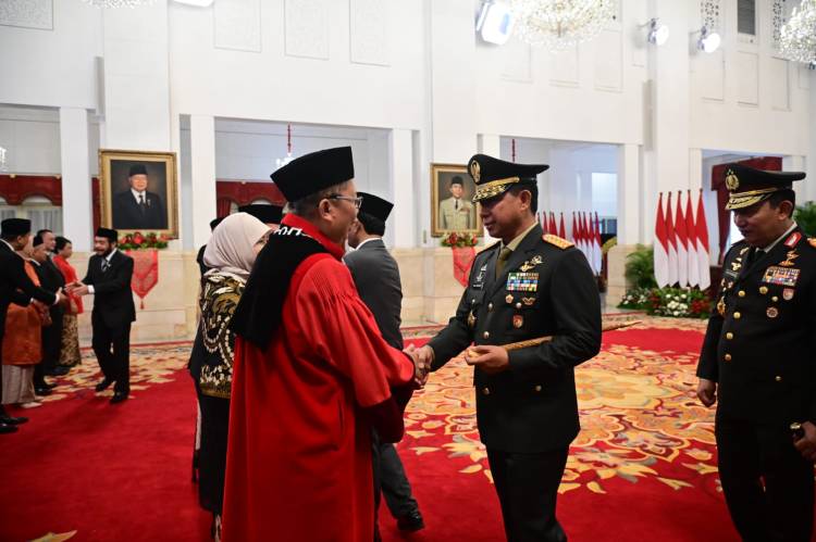 Panglima TNI Hadiri Pelantikan Hakim Mahkamah Konstitusi