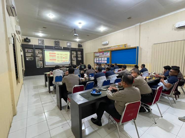 Kapolres Tanjung Balai Pimpin Sosialisasi DIPA RKA/KL dan Penandatanganan Pakta Integritas TA. 2024