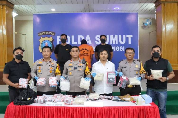 Polres Tebingtinggi Gagalkan Peredaran 10 Kg  Sabu dan 30 Ribu Ekstasi