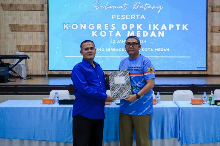Kongres DPK, Rakhmat Harahap Terpilih sebagai Ketua IKAPTK Kota Medan