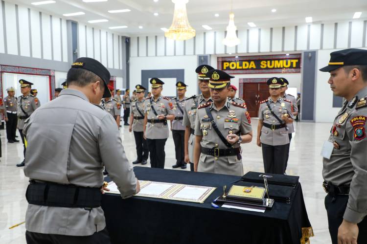 Sertijab Kapolres dan Pejabat Utama, Kapolda Sumut : Jaga Integritas