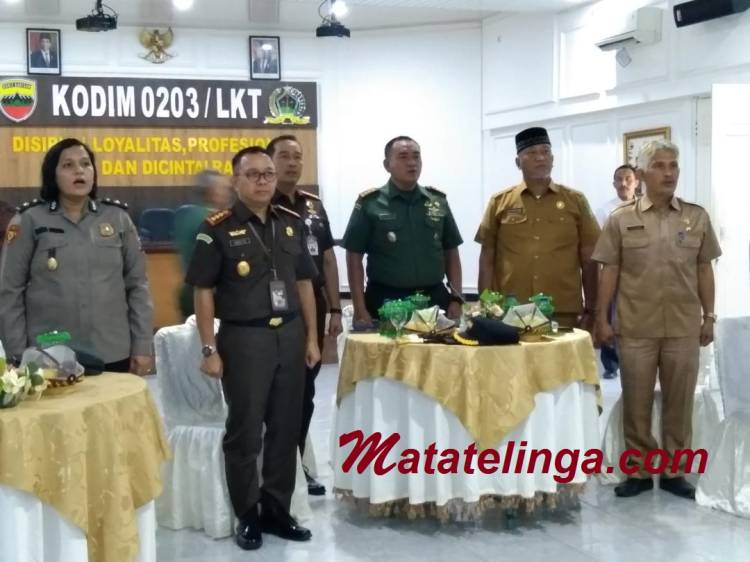 Pemkab Langkat Hadiri Komsos di Kodim 0203/LKT