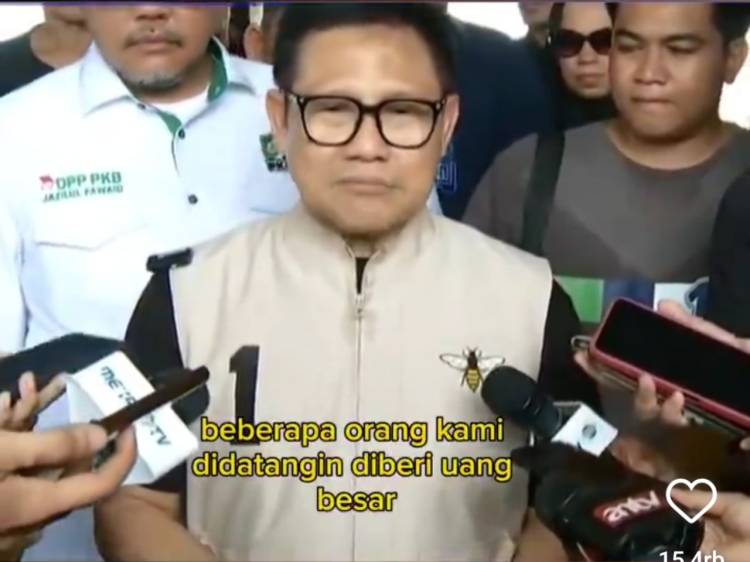 Terkait relawan AMIN yang diberi uang, Muhaimin akan laporkan pelakunya setelah cukup bukti-bukti