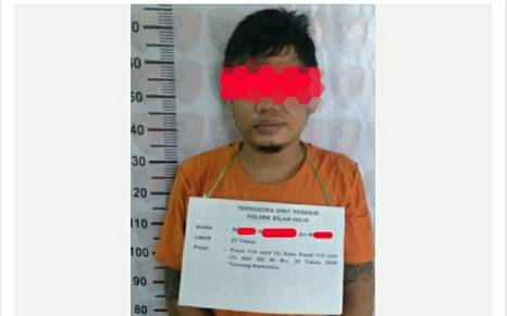 Monang Diringkus Tim Opsnal Unit Reskrim Polsek Bilah Hilir