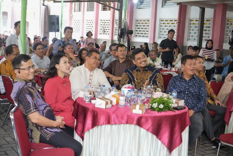 Hadiri Open House Keuskupan Agung Medan, Bobby Nasution: Jangan Sampai Terpecah-Belah karena Politik