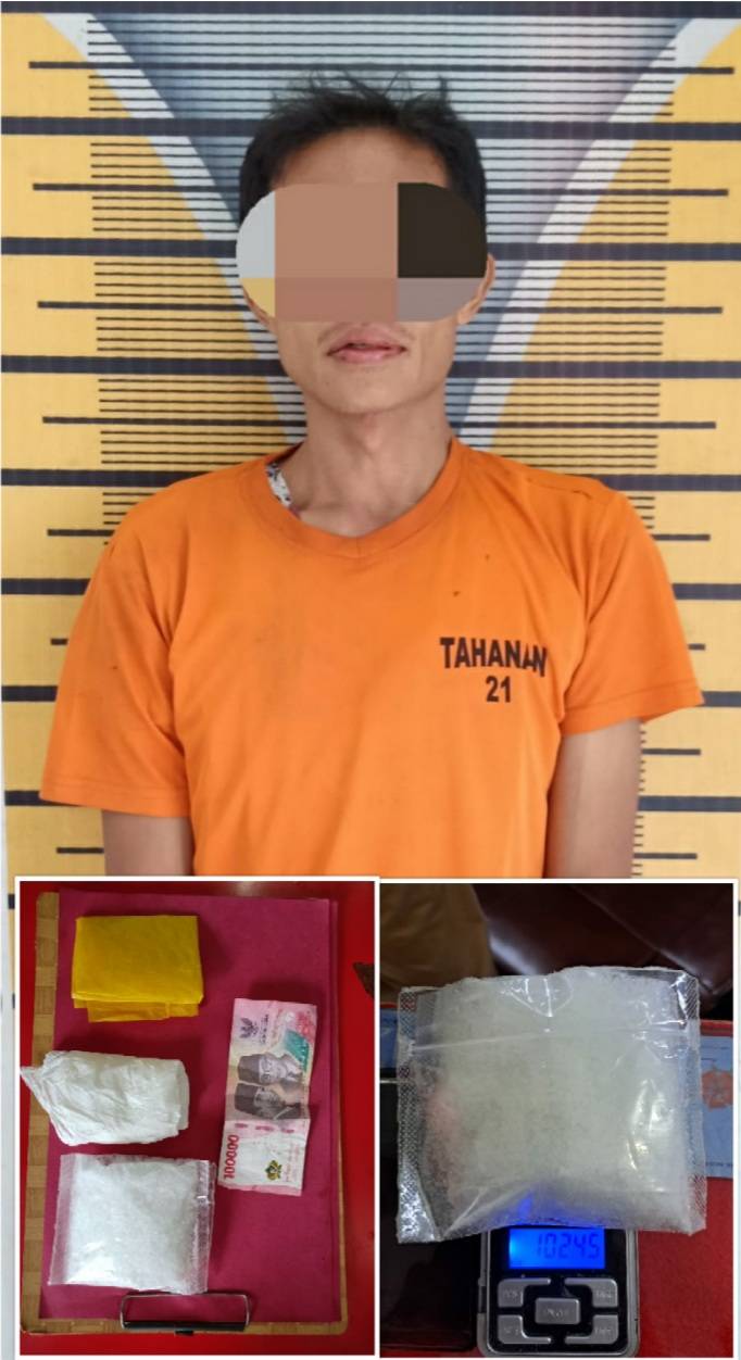 Pria Asal Medan Bawa Sabu 102,45 Gram