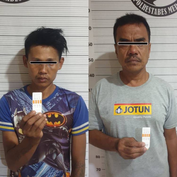 Gerebek Kampung Narkoba di Sunggal,  Polrestabes Medan Sergap 2  Orang Pengguna Sabu