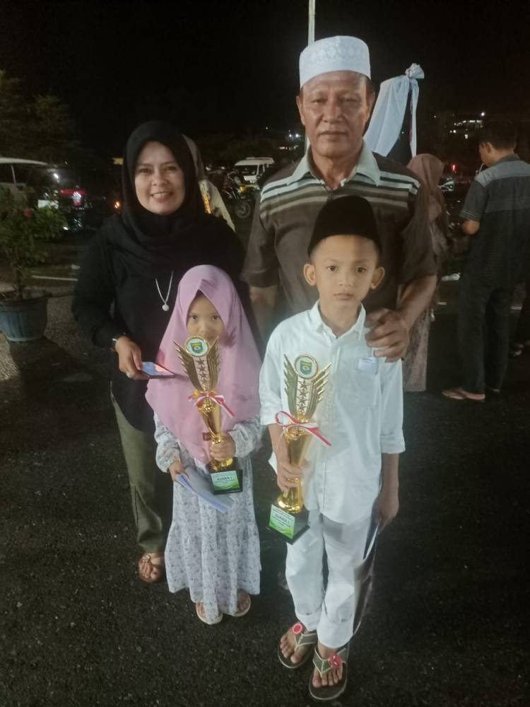 Salut, Kakak Beradik Siswa  SDN 028 Lumban Dolok Raih Juara 1 Pentas Seni Islami Cinta Sholawat