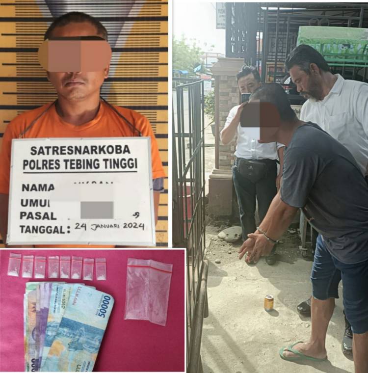Residivis Simpan 8 Paket Sabu di Becak Barang