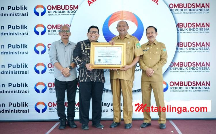 Peringkat 5 Tingkat Sumut dari Ombudsman, Langkat Zona Hijau, Kategori A & Opini Tertinggi