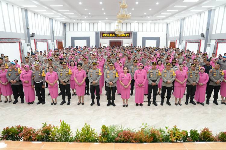 1.611 Personel Polda Sumut Naik Pangkat