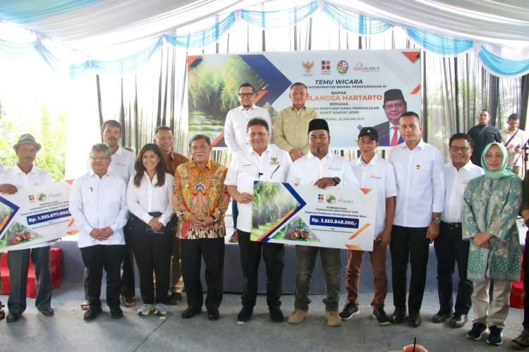 Ijeck Dampingi Airlangga Kunjungan ke Deliserdang.  Realisasi Dana PSR Masih Rp1,5 Triliun