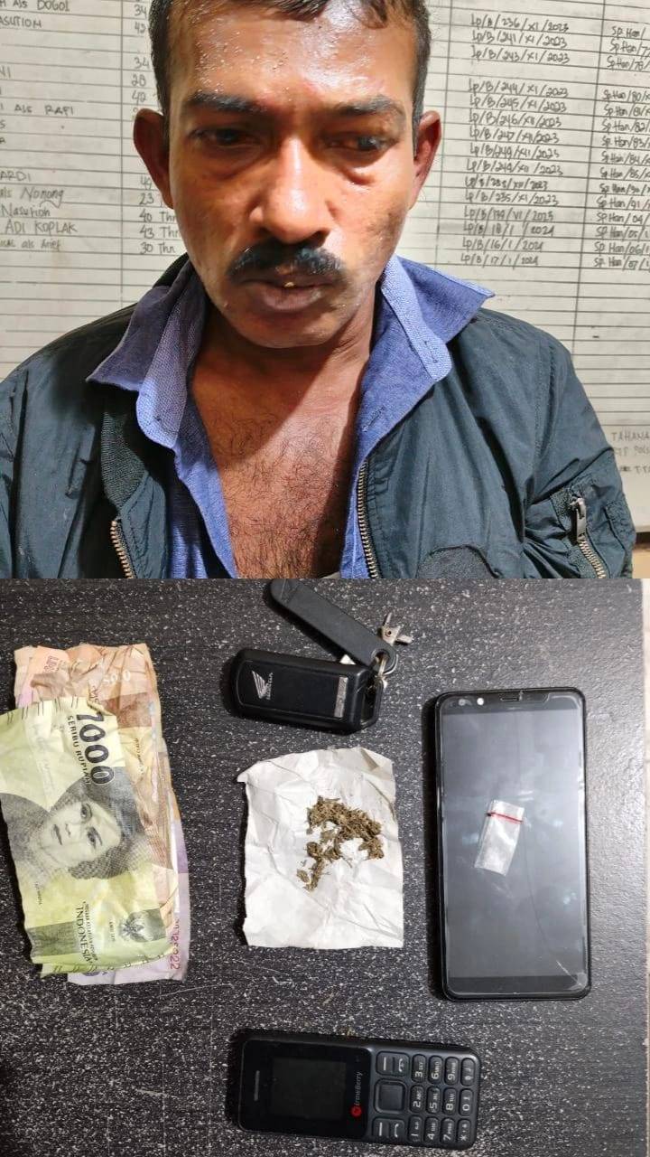 Miliki Paket Sabu Dan Ganja Candra Di Gulung Sat Reskrim Polsek Perbaungan