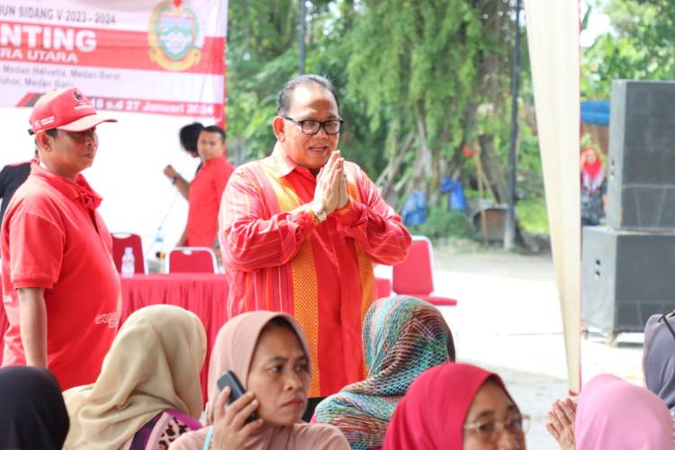 Baskami Ajak KPU Medan Sosialisasi Pemilu Di Kegiatan Reses Bersama Warga