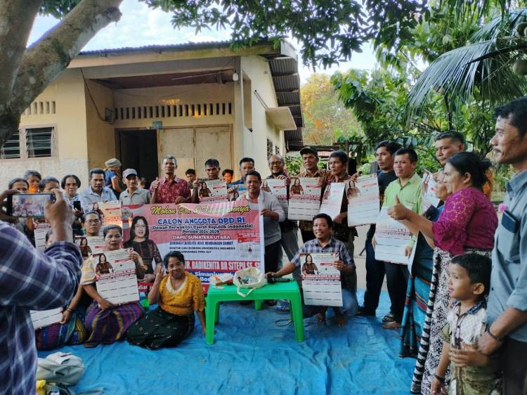 PSSSI Bukit Bukit Lima-Mayang Deklarasi Dukung Calon DPD RI 2024 Dr Badikenita Sitepu