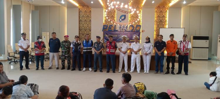 Pelni Medan Lepas Keberangkatan Penumpang Mudik Gratis Tahun Baru 2024